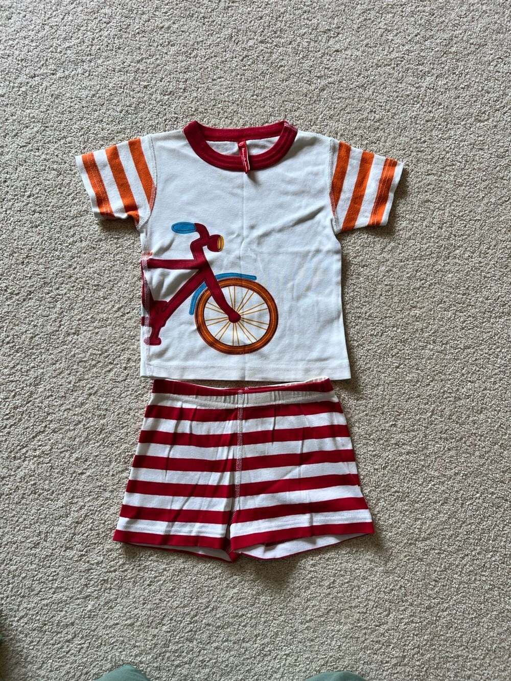 Hanna Andersson Bicycle Short Pajama Set Size‎ 100
